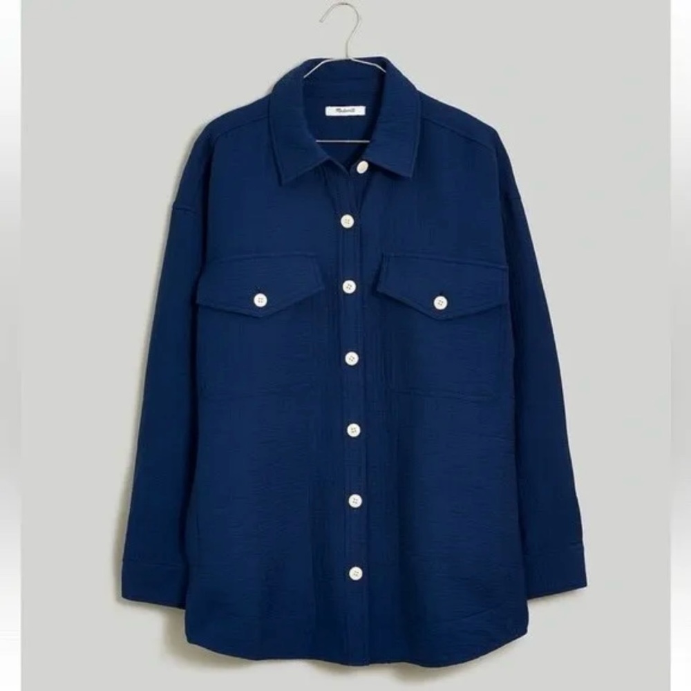 madewell oversized shirt jacket